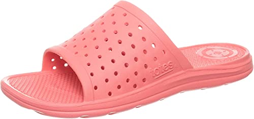 Image of totes Women's Everywear Lightweight Waterproof Perforated Ara Slide Sandal