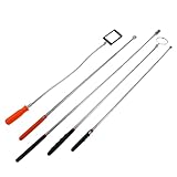 MUELODSIC 5stücke Inspektionsspiegel Mit Licht Und Teleskop Inklusive Greifer Und Magnetstab Für Fahrzeuguntersuchung Und Werkzeugmaschinen