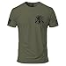One Nation Under God T-Shirt - Ring-Spun Cotton Short Sleeve Shirt for Men Military Green