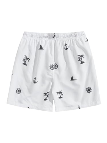 SweatyRocks Men's Swim Trunks Quick Dry Shorts with Pockets and Mesh Lining Beach2