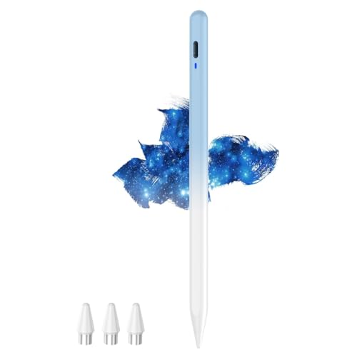 Stylus Pen for Touch Screens, POM Feder Stift für Tablet, Type-C Touchscreen Stift Kompatibel mit Samsung/Huawei/Lenovo/Mi/Vivo und Anderen Android Smartphone und Tablet Geräten (Farbverlauf Blau)
