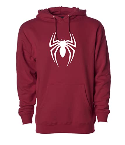 BAGHADBILLO Store BAGHADBILLO Spider Hoodie Maroon - 42 - Image 2