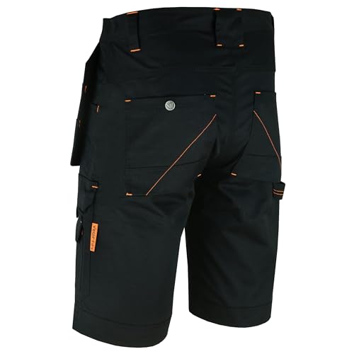 Short de travail triple couture WrightFits robuste cargo d'été anti déchirure