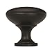 Amerock | Cabinet Knob | Matte Black | 1-1/4 inch (32 mm) Diameter | Edona | 10 Pack | Drawer Knob | Cabinet Hardware