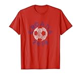 pelota futbol 2018 Colores del equipo y estilo retro envejecido