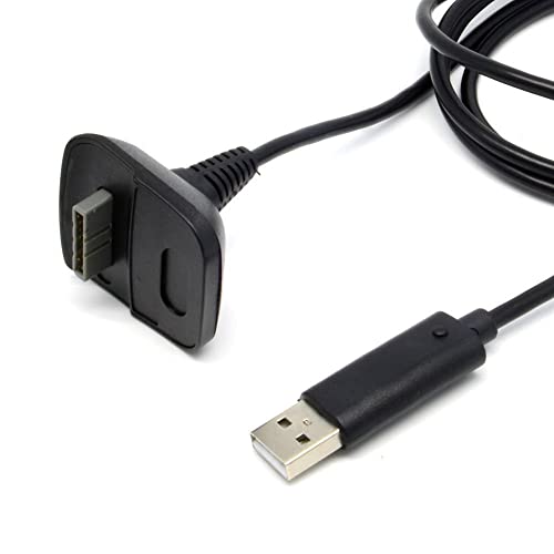 ACTECOM Cable carga para el Mando Inalámbrico compatible con XBOX 360 | Cargador USB Compatible con...