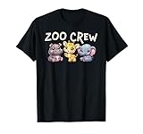 Zoo Crew Animals Cute Kawaii Chibi Anime Wild Safari Fun T-Shirt