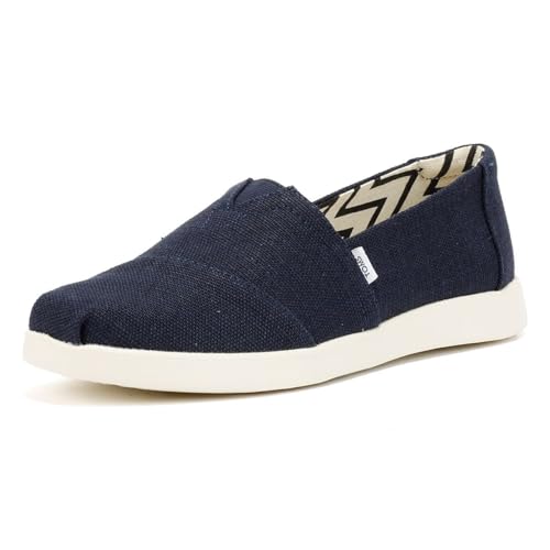 Image of TOMS Women's Alpargata Plus Slip On Espadrille, Textile Upper, Relaxed Fit, CloudBound Insole, Stretchy Easy On and Off