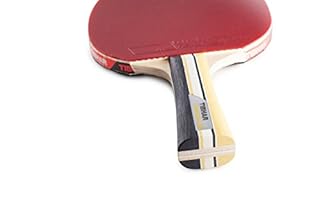 Raquette de ping Pong Tibhar Powercarbon XT - Allround et Offensive avec l'approbation de la compétition ITTF - Jaune