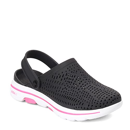 Skechers Skechers Women's FOAMIES GOwalk 5 - Astonished Clog, Black/White, 8