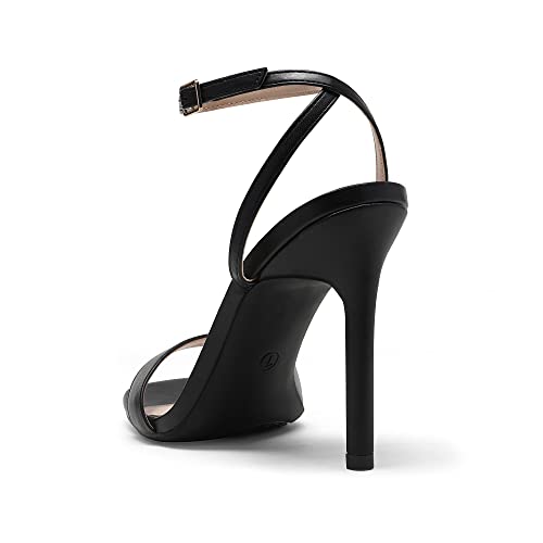 Dream Pairs Black Heels Women?S High Stilettos Sexy Open Toe Dress Shoes Ankle Strappy Wedding Party Club Dance Pumps Sandals Size 8.5 Us Sdhs2214W thumb #3