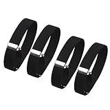 [YFFSFDC] アームバンド おしゃれ アームクリップ 腕バンド 服圧ベルト つけ袖 ワイシャツ カッターシャツ 袖丈 調整 入学式 フォーマル人気ギフト2ペアセット (ブラック)