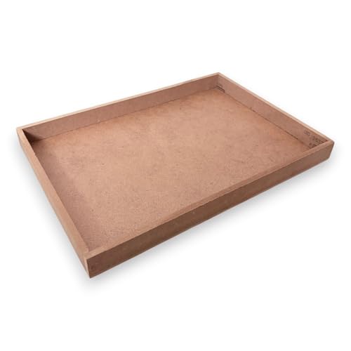 Image of RIA Studio Rectangular DIY Plain Rectangle MDF Tray For Decoration, Resin Art & Craft