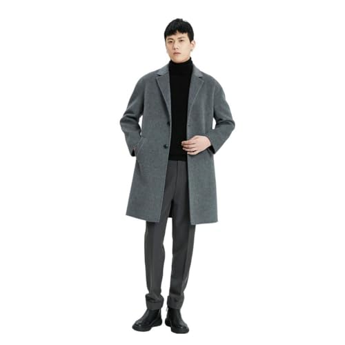 Trench en laine homme manteau automne hiver chaud mi-long et tendance