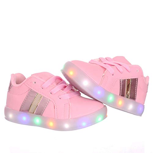 Tenis Led Luz pisca Feminino infantil menina rosa ou branco