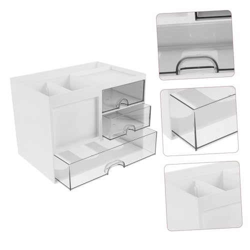 Boîte pour documents avec rangement de fournitures empilable - 5