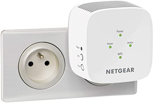 NETGEAR Répéteur WiFi (EX6110), Amplificateur WiFi AC1200, Repeteur WiFi Puissant couvre jusqu'à 120m², WiFi Extender Supprimez les Zones Mortes, WiFi Booster Compatible toutes Box internet