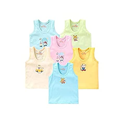 Image of KIKE Baby boy Sando,Sando Kids Boys,Baby Banyan boy,Baby Sandow,Kids ganji,Kids Under Vest,Under Shirt Boys,Banyan Kids,New Born Baby Inner,baniyan Baby boy pack of 6