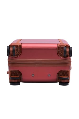 Image of FUR JADEN The Wayfarer 75cm Polycarbonate Travel Luggage Suitcase with 8 StealthTech Silent Shock Absorbing Wheels, TSA Lock & Aviation Grade Telescopic Trolley (Maroon, Large 28 inch)