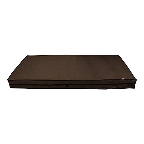 Stylista Waterproof Twin Size 36x72x6 inches (WxLxH) Zippered Mattress Cover, Coffee-image-5