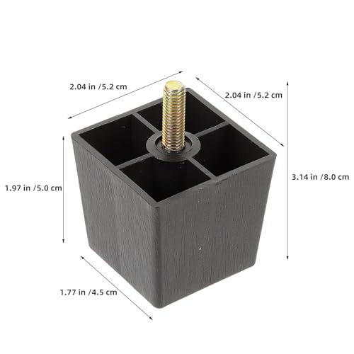 Patas para muebles M8 trapezoidales que eliminan el balanceo en mesas y sofás, 8 cm 3