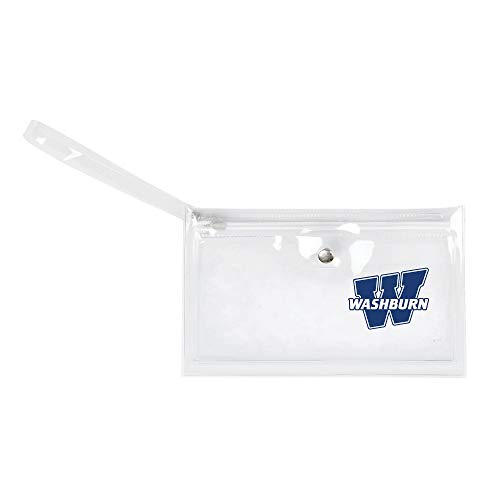 Image of Littlearth - LIWXY NCAA Washburn Ichabods Unisex Ncaancaa Ticket Wristlet, Clear, 9 inch by 5.25 inch