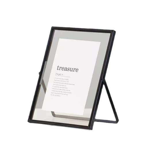 RYAKOIM フォトフレーム 額縁 写真立て おしゃれ フレーム 写真たて 透明ガラスフォトフレーム スクエア写真立て 卓上フォトフレーム 金属フレーム 卓上展示ピクチャー 北欧風 飾り物 証明書 写真入れ ポスター インテリア飾り 感謝状 賞状額縁 記