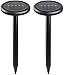 Produktbild Nurkoo 2 Stück Solar Maulwurfabwehr IP65 Ultrasonic Solar Maulwurfschreck,Mole Repellent, Wühlmausschreck, Wühlmausvertreiber für Den Garten Rasen Hof-Grasgrün
