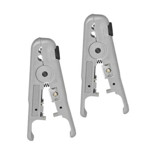 Cabilock 2 Piezas Pelacables Herramienta De Cable Ethernet Separador De Lineas Herramientas Técnicas De Audio y Video Herramienta De Stripper De Alambre Separador De Abs Light Grey