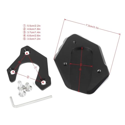 Béquille moto FJR1300 extension CNC de support latéral pour un stationnement stable