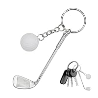 witeup Schlüsselanhänger mit Golfschläger und Golfbälle,Schlüsselringe Golf Zubehör,Geschenk für Golfer, Schlüssel Ringe Golf Geschenk für Männer und Frau
