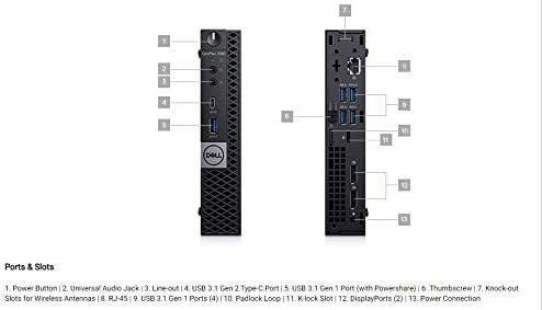 Miniatura 6 de Dell Optiplex 7060 Micro MFF PC de sobremesa Intel i7-8700T 6-Núcleos 2.40GHz 16GB DDR4 256GB M.2 NVMe SSD WiFi BT HDMI Nuevo Dell KB y ratón