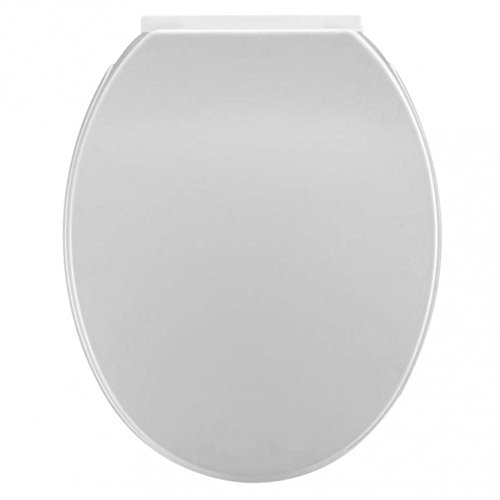 Home Standard® - Asiento de inodoro ovalado de cierre suave, color blanco