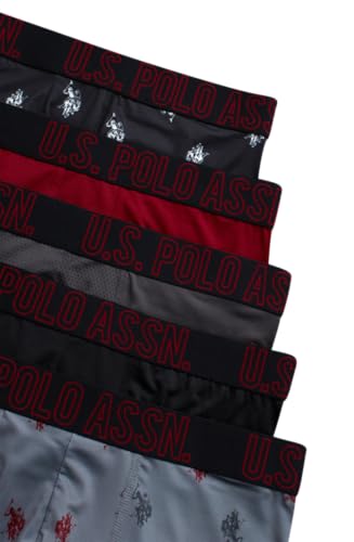 U.S. Polo Assn. Mens Boxer Briefs - 5 Pack Moisture Wicking Performance Mens Underwear Boxers with Contour Pouch (S-XL)3