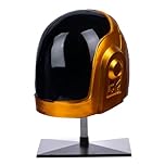 Tcahelly Luxury Punk Helmet Men Cosplay Costume Accessory Halloween Party Music Festival Costume for Adults (Gold)