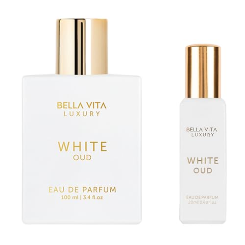 BellaVita Luxury White Oud Unisex Perfume Combo | Unisex Cologne Perfume Fragrances | Long-Lasting Premium Vanilla Perfume Oil | Mini Travel Size Perfume | IFRA-Certified