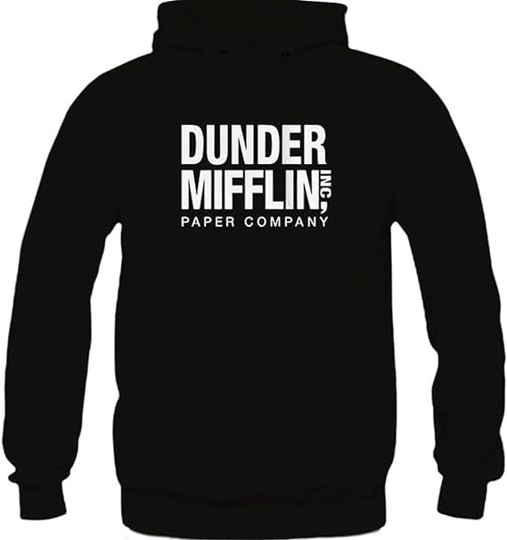 Dunder Mifflin Logo Black Pullover Hoodie