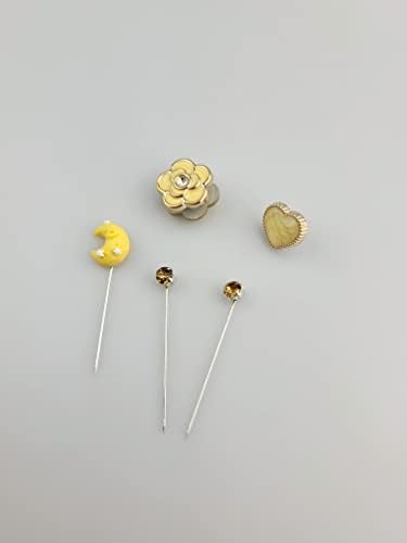 Image of MeiSie Magnetic pin Combo with Hijab pin /Hijab pin Set of 5 pins with 1 Magnetic pin /Brooch /Scarf pin /Needle pin