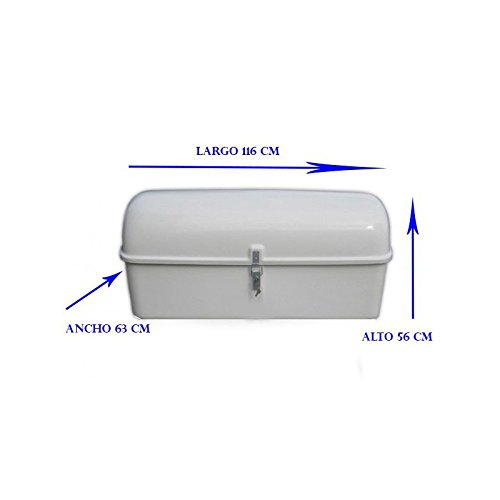 Cofre camper portaequipajes con patas para remolque, medidas 117x63x57