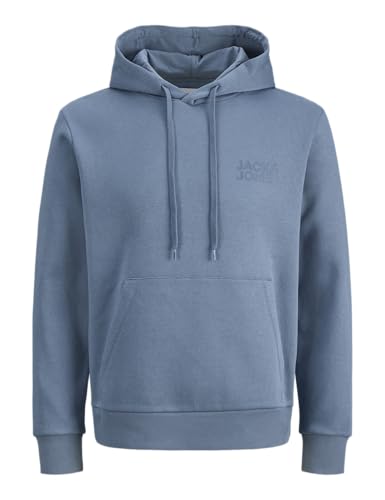 JACK & JONES Jjecorp Noos Pls Sweat à Capuche avec Logo - Grande Taille, Blue Mirage., 5XL