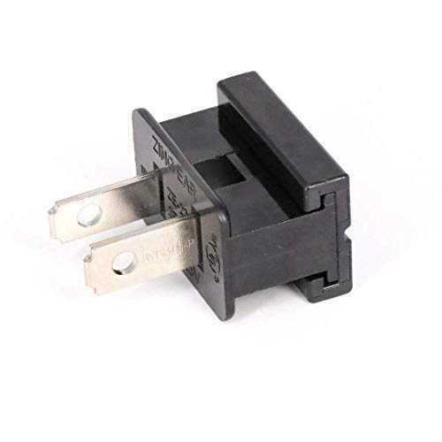 Aniai Lighting Outlet MALE SPT-2 Plug for SPT-2 cable,Gilbert Plug, Slide Plug(25 PACK) (Black)