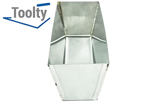 Toolty Stainless Steel Plasterers Mud Pan - 14" - 360mm - for Holding Mixing Plastering Drywall Grouting Jointing - DIY - TLTY-4901 - Image 3