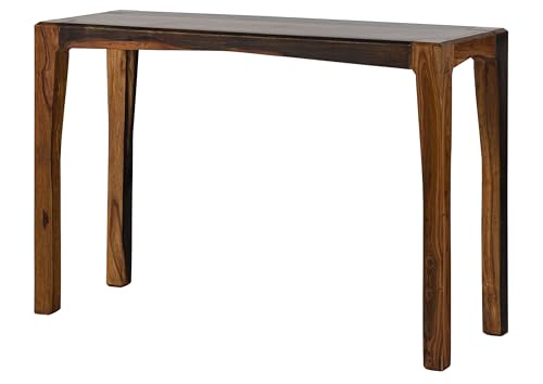 MASSIVMOEBEL24.DE | Ancona Konsolentisch aus Massivholz #204 | aus Sheeshamholz - Dunkelbraun, lackiert | 120 x 42 x 80 cm | Sideboard