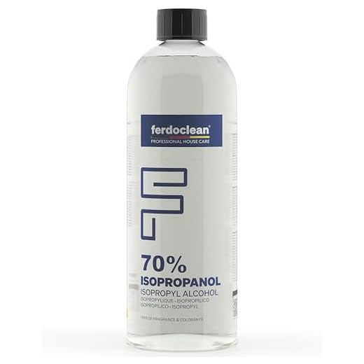 1 litro di alcool isopropilico al 70%, solvente isopropanolo per vernici d’auto e sgrassatore, IPA 1000 ml, 2-propanolo