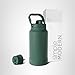 Simple Modern Trek Pivot | Half Gallon Water Bottle Jug with Handle & Boot | Interchangeable Straw & Chug Lids | Large Insulated Stainless Steel | Sports Camping Outdoors | 64oz, Forest