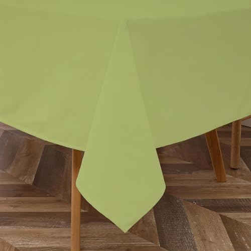 Majestic Giftware PVC Faux Leather Rectangle Tablecloth | (TCE76-54108) Leaf Waterproof & Spill Proof Dining Table Cover | Decorative Washable Tablecloth for Home, Kitchen, Party (54X108)