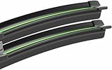 QILING Convient pour SM&Art Roadster 452 2003 2005 Balais d'essuie Glace Avant 2 pièces Accessoires de Pare Brise Essuie Glaces de Voiture (Noir Vert)