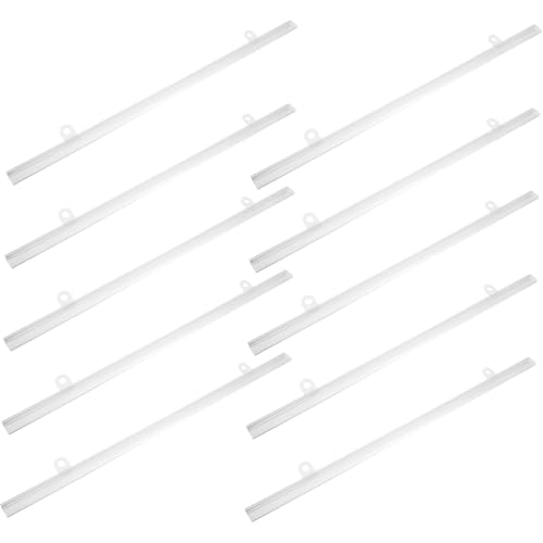 Poster Holder, 10pcs 16inch PVC Poster Hanger Rails with Hanging Hole, Frame Hanging Rails for Tapestry Banner Art Wall Display