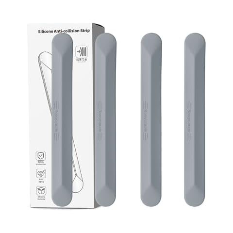 muekzu Silicone Car Door Edge Guard Trim Molding Crash Scratch Protector Scratch Guard for Car,Sedans,Truck,SUV 4PCS(Gray) Cover