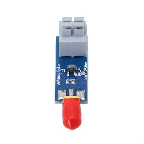 Balun compacto 9:1 para antena HF que coincide con salida hembra SMA y entrada de bloque de terminales de resorte